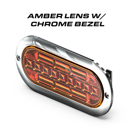 Feniex 6" Oval STTR Chrome Bezel