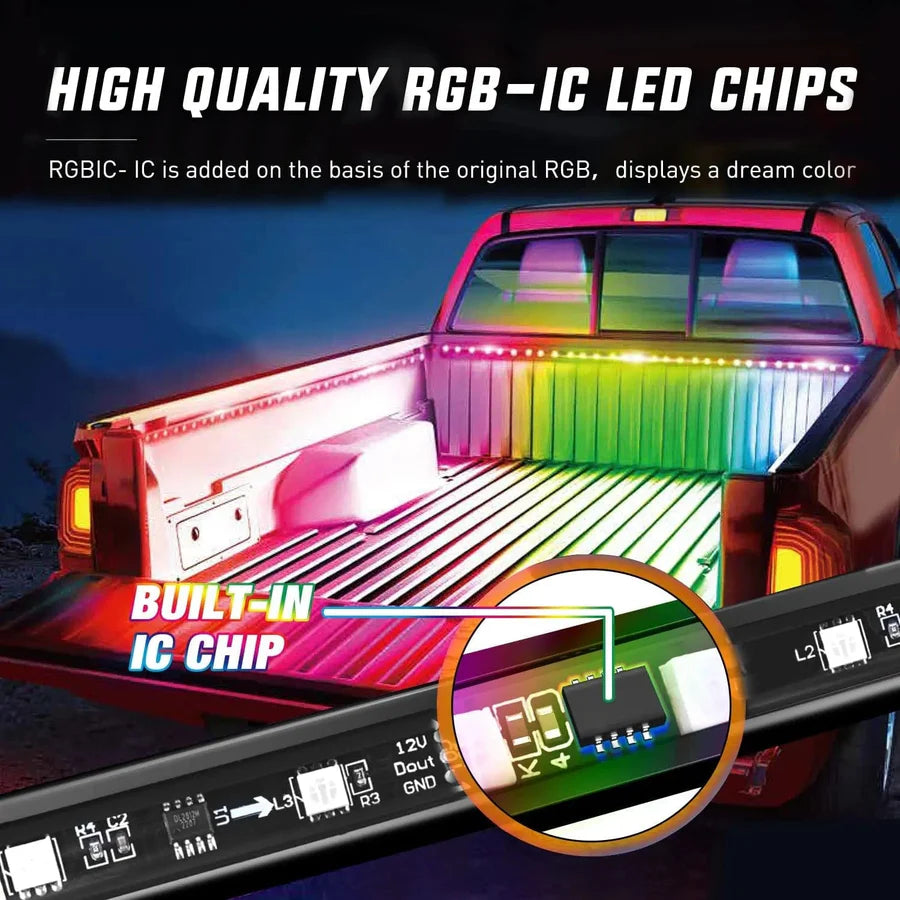 Nilight Truck Bed Light Strip RGB LEDs