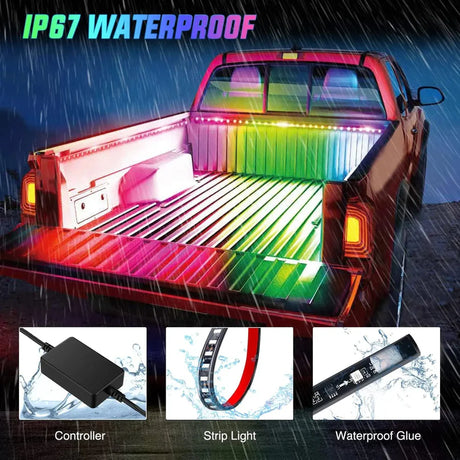 Nilight Truck Bed Light Strip RGB LEDs