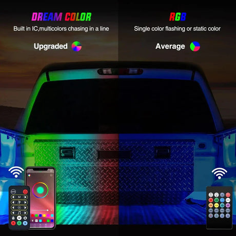 Nilight Truck Bed Light Strip RGB LEDs