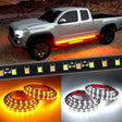 Nilight 60inch Running Board Amber/White LEDs 2pcs