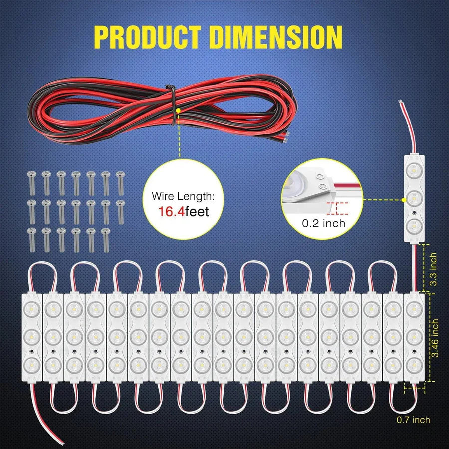 Nilight Interior Light Kit White LEDs