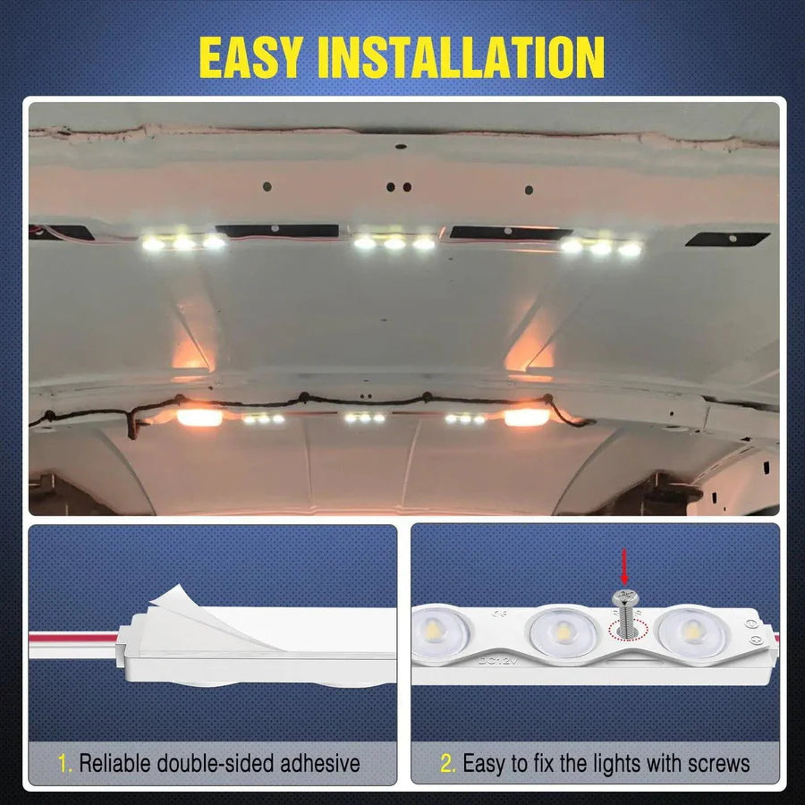 Nilight Interior Light Kit White LEDs