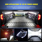 Nilight Truck Bed Light Strip White LEDs
