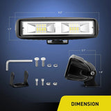 Nilight Off Road LED Light Bar 48W 2pk