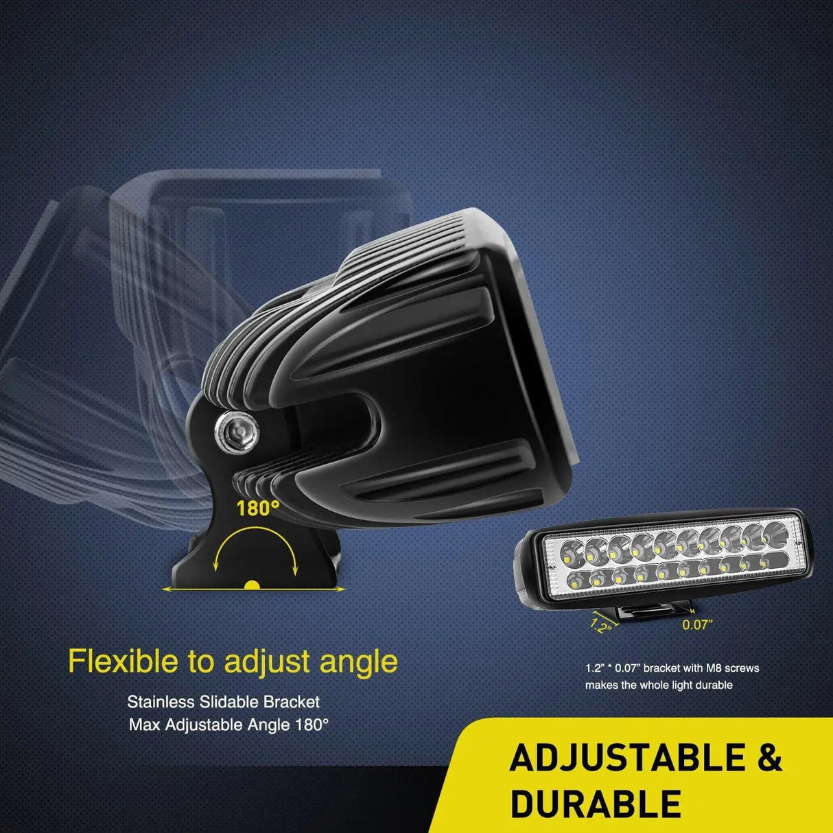 Nilight Off Road LED Light Bar 60W 2pk