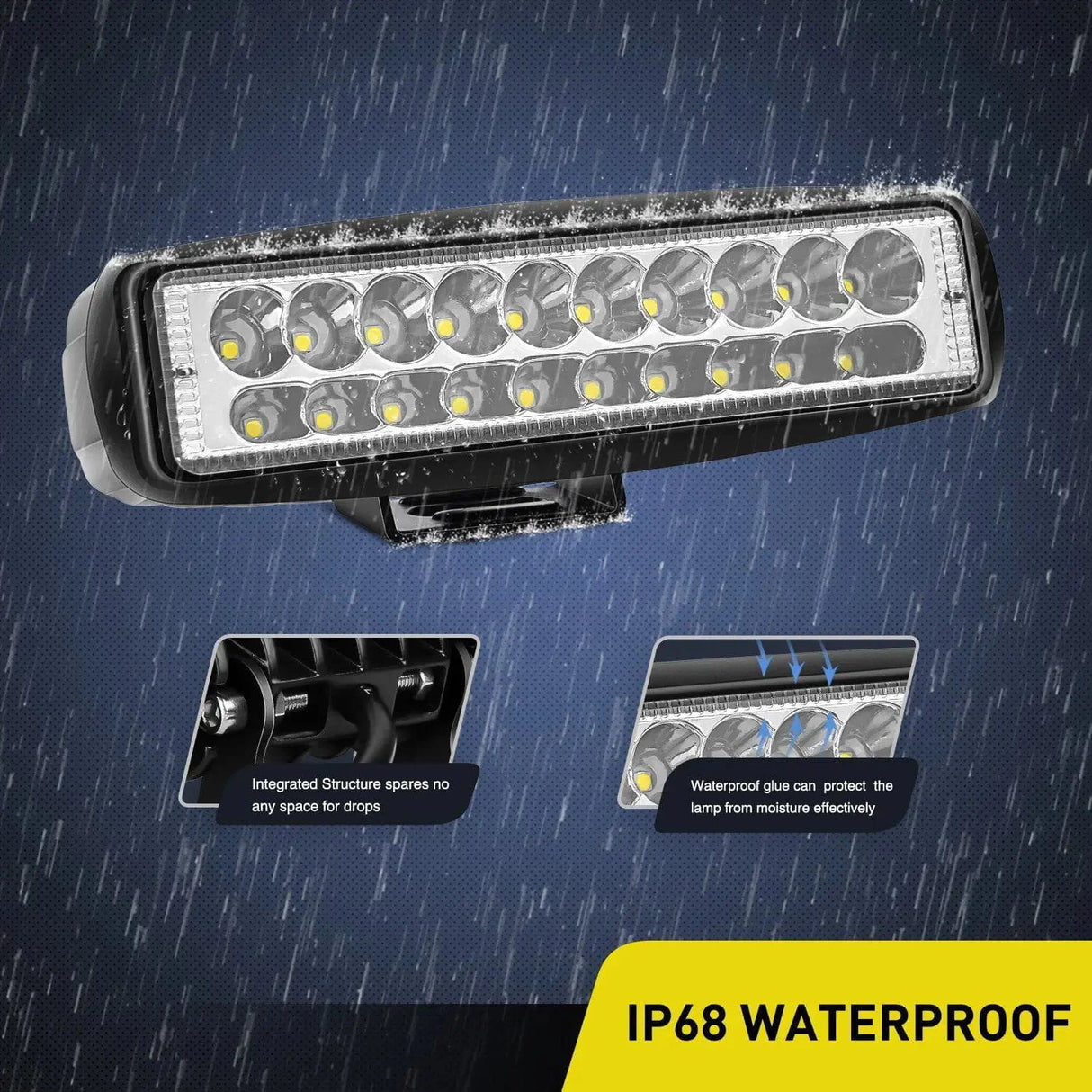 Nilight Off Road LED Light Bar 60W 2pk