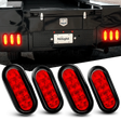 Nilight 6” Oval Trailer Tail Lights 2pcs