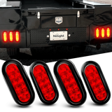 Nilight 6” Oval Trailer Tail Lights 2pcs