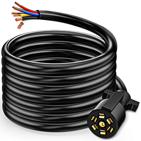 Nilight 16FT Heavy Duty 7 Way Inline Trailer Cord