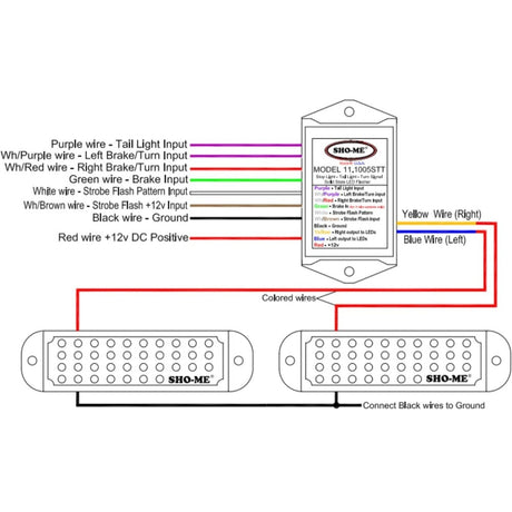 Sho-Me 10 Pattern Brake/Turn/Tail LED Flasher