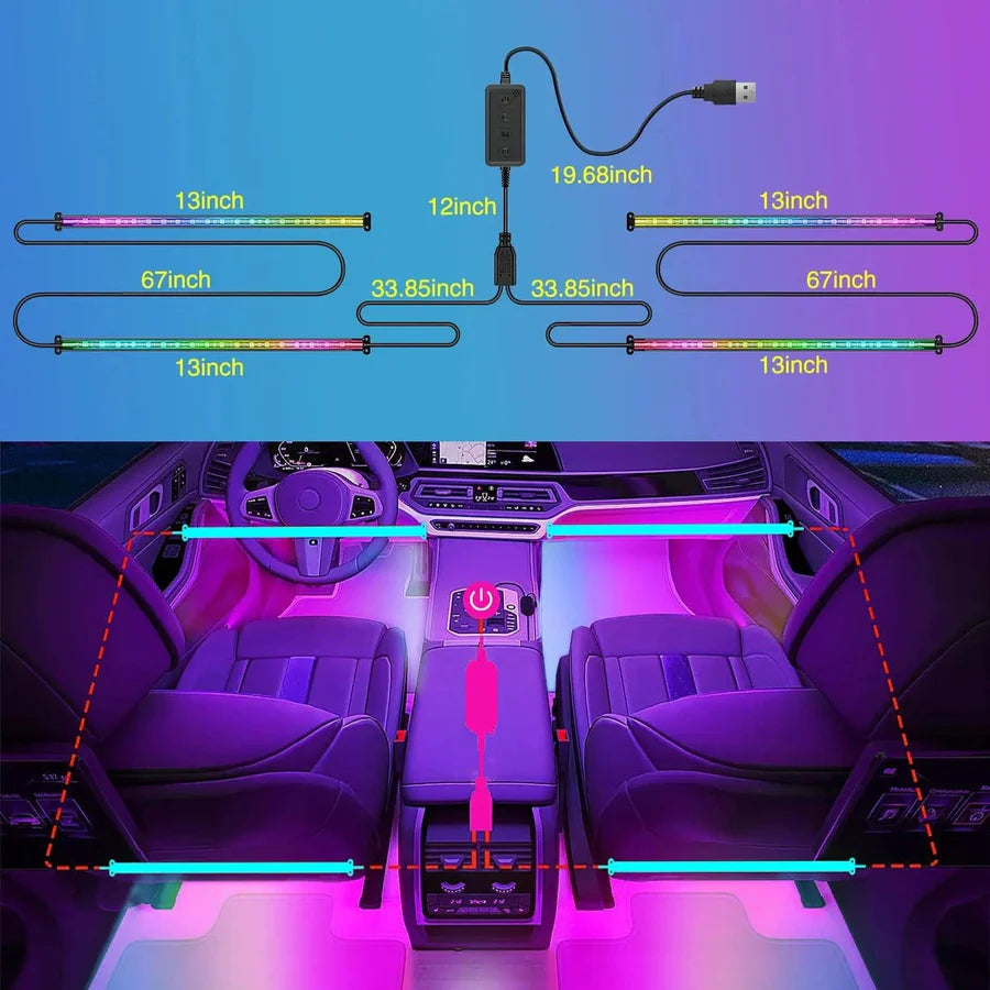 Nilight Interior Light Strip RGB LEDs