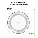 Feniex Dome 8.5" Interior Light Equipment Dimensions