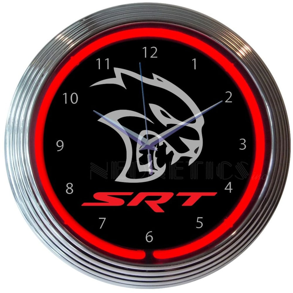 Neonetics Dodge SRT Hellcat Neon Clock