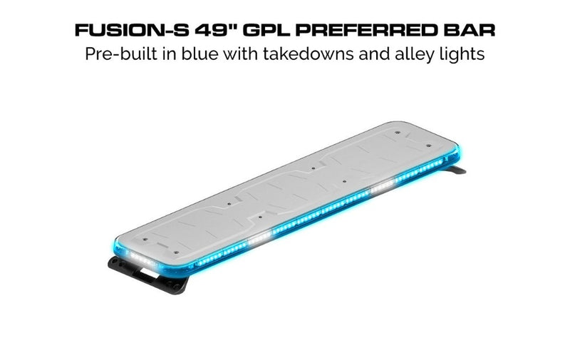 Feniex Fusion-S 49" GPL Exterior Light Bar Blue