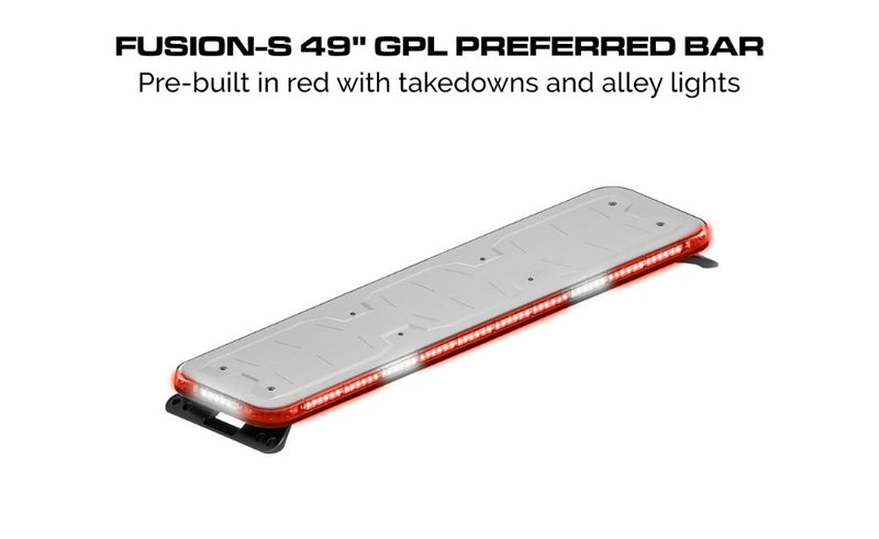 Feniex Fusion-S 49" GPL Exterior Light Bar Red