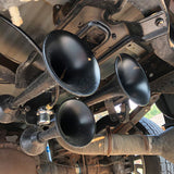 HornBlasters Outlaw Train Horn Medium Duty Chrome Kit