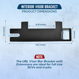 UBL Interior Visor Bracket with Extension