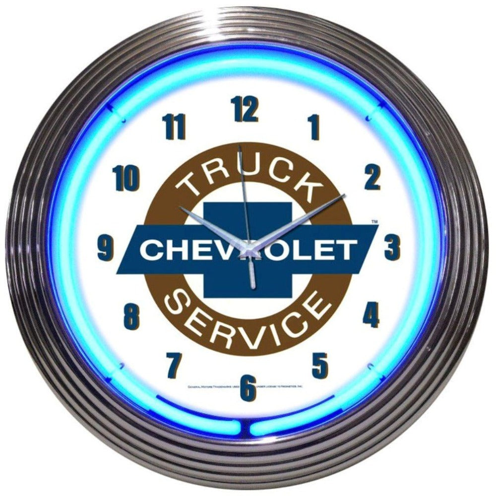 Neonetics Chevy Trucks Chevrolet Service Neon Clock - Thumbnail 3