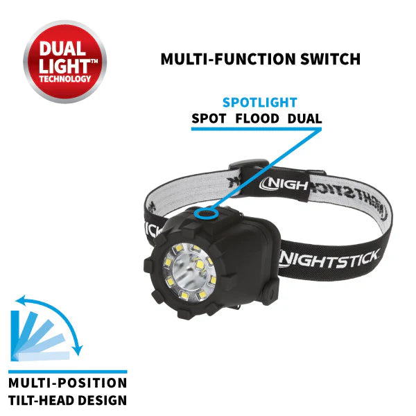 Nightstick Dual-Light Headlamp