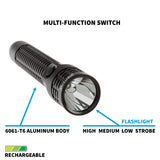 Nightstick Metal Duty/Personal-Size Rechargeable Flashlight