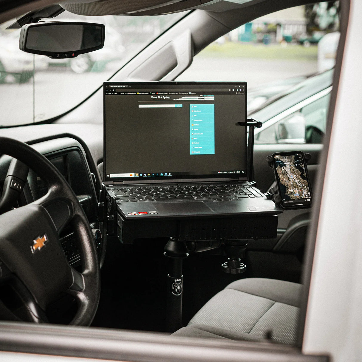 Ram Mounts RAM® Laptop Mount for '19-26 Chevy Silverado, Tahoe & More (Legacy)