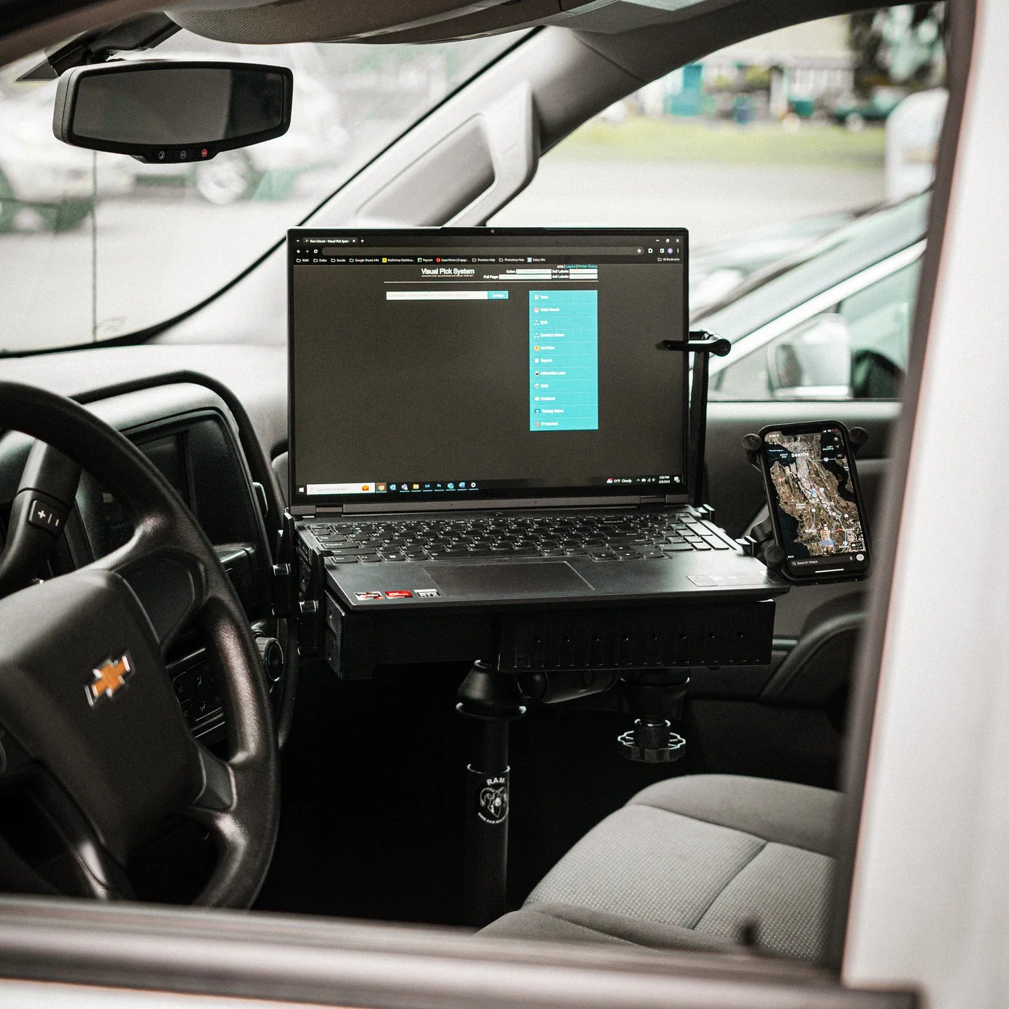 Ram Mounts RAM® Laptop Mount for '19-26 Chevy Silverado, Tahoe & More (Legacy)