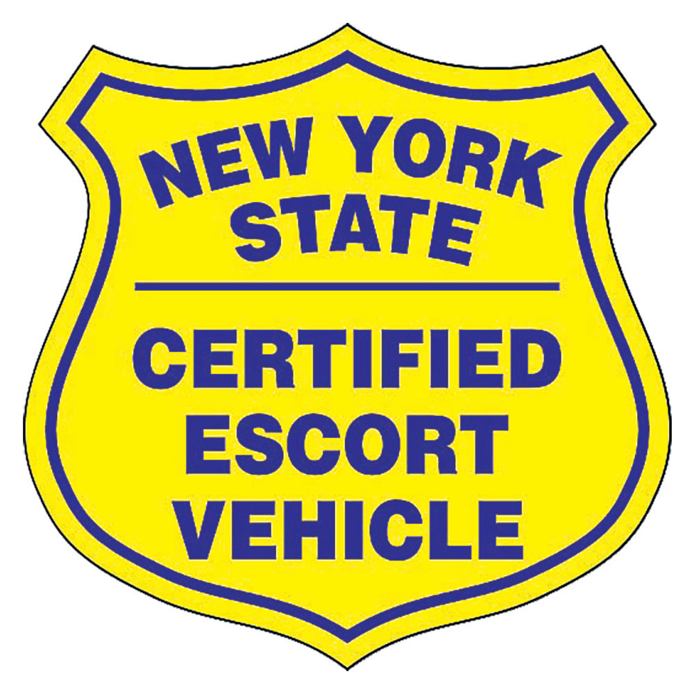 SafeTruck 12" NYS Escort Decal (Pair)