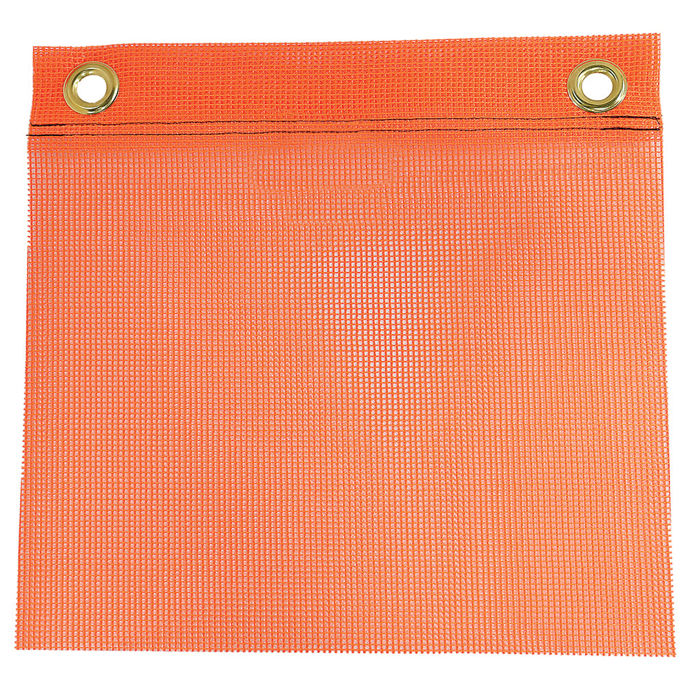SafeTruck 18” x 18” Orange Mesh Flag w/Grommets