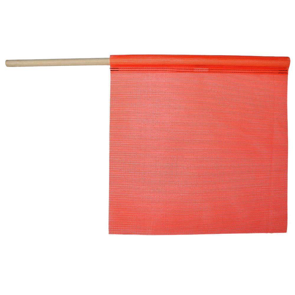 SafeTruck 18” x 18” Orange Mesh Flag w/Staff