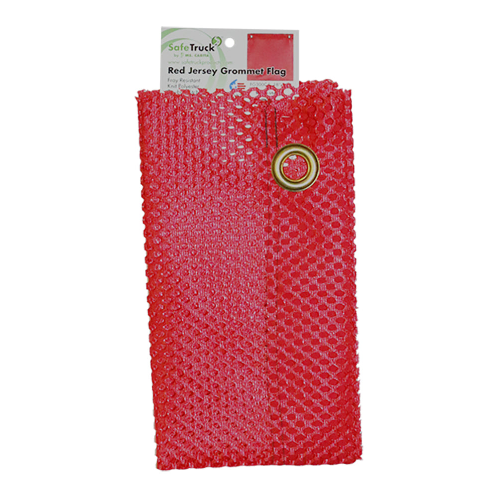 SafeTruck 18” x 18” Red Jersey Flag w/Grommets