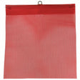SafeTruck 18” x 18” Red Mesh Flag w/Wire Loop