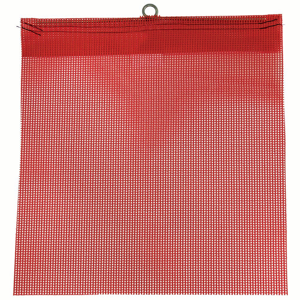 SafeTruck 18” x 18” Red Mesh Flag w/Wire Loop