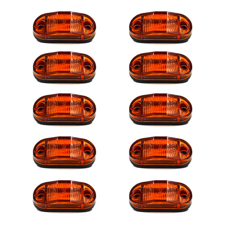 UBL 2.5 Inch Oval Side Marker Lights (10pcs)