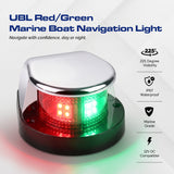 UBL Red/Green Marine Boat Navigation Light
