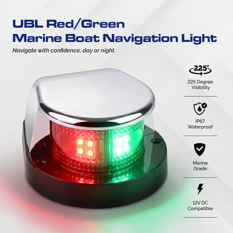 UBL Red/Green Marine Boat Navigation Light