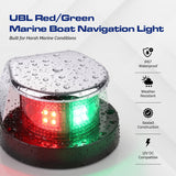 UBL Red/Green Marine Boat Navigation Light