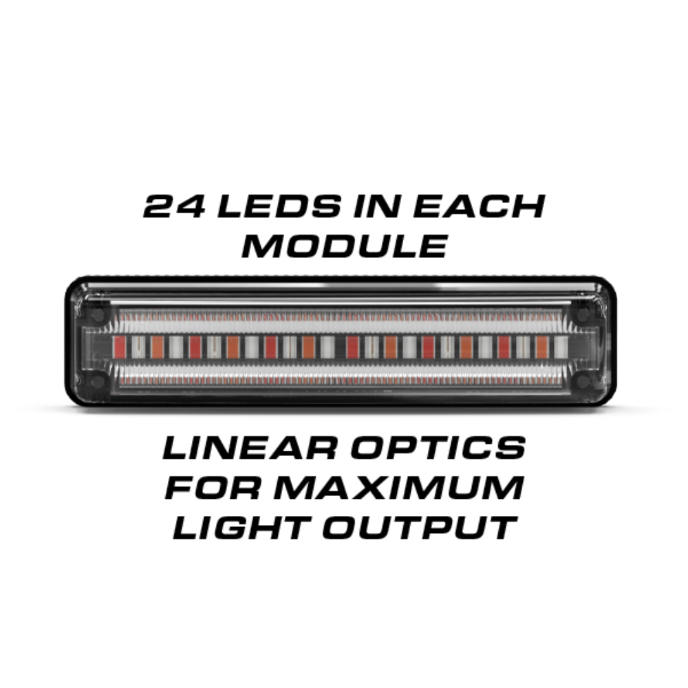 Feniex Quantum Interior Rear Light Bar 24 LEDS in Each Module