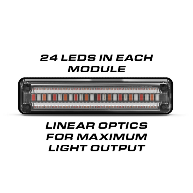 Feniex Quantum Interior Rear Light Bar 24 LEDS in Each Module