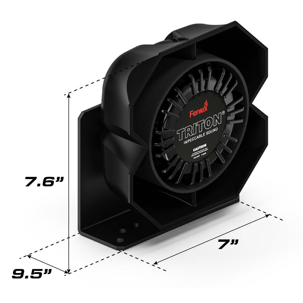 Feniex Triton 100w Speaker Dimensions