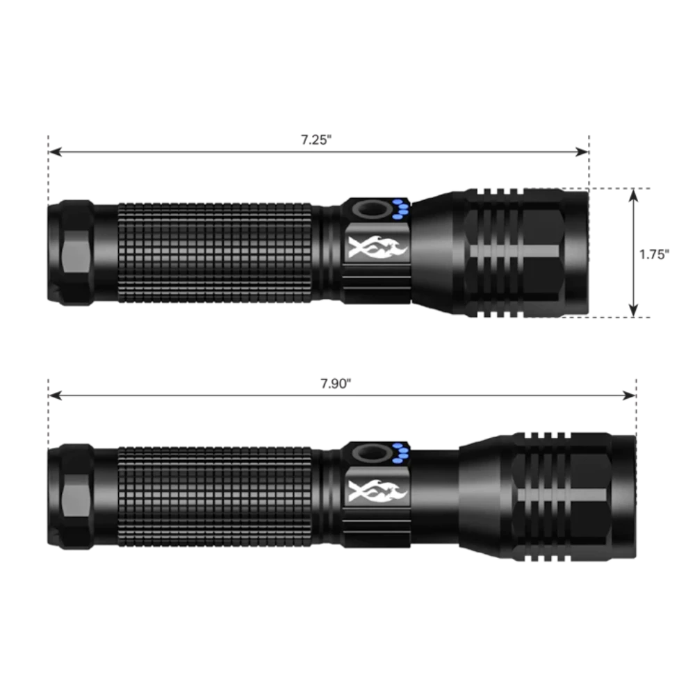 Feniex Guardian Flashlight Dimensions