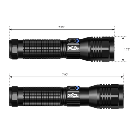 Feniex Guardian Flashlight Dimensions