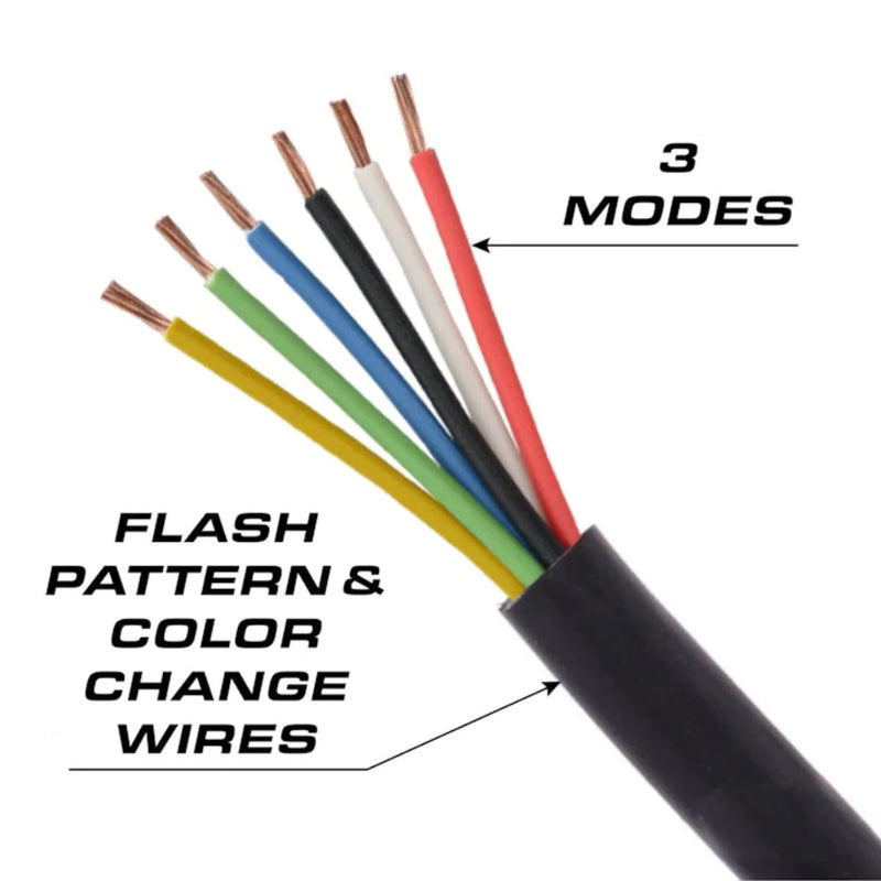 Feniex Fusion-S 1x Dash Light 3 Modes, Flash Pattern & Color Change Wires