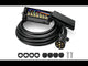 Nilight 8FT 7-Way Plug Inline Trailer Cord With 7-Gang Junction Box
