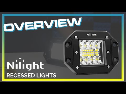 Nilight Off Road LED Recessed Flush Mount Light 2pk