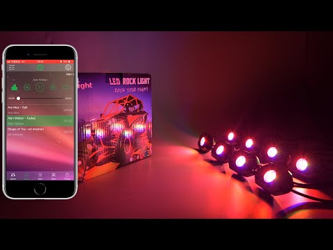 Nilight Rock Lights RGB LED 8pcs