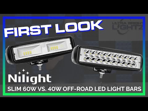 Nilight Off Road LED Light Bar 60W 2pk