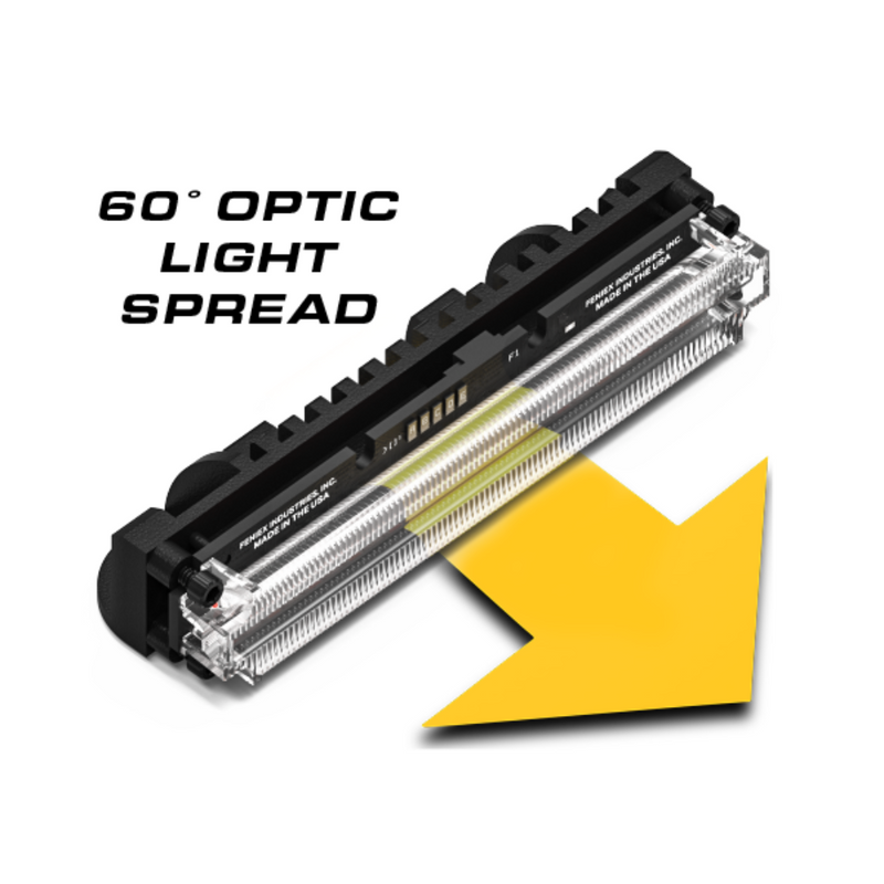 Feniex Quantum Interior Rear Light Bar 60 Degree Optic Light Spread