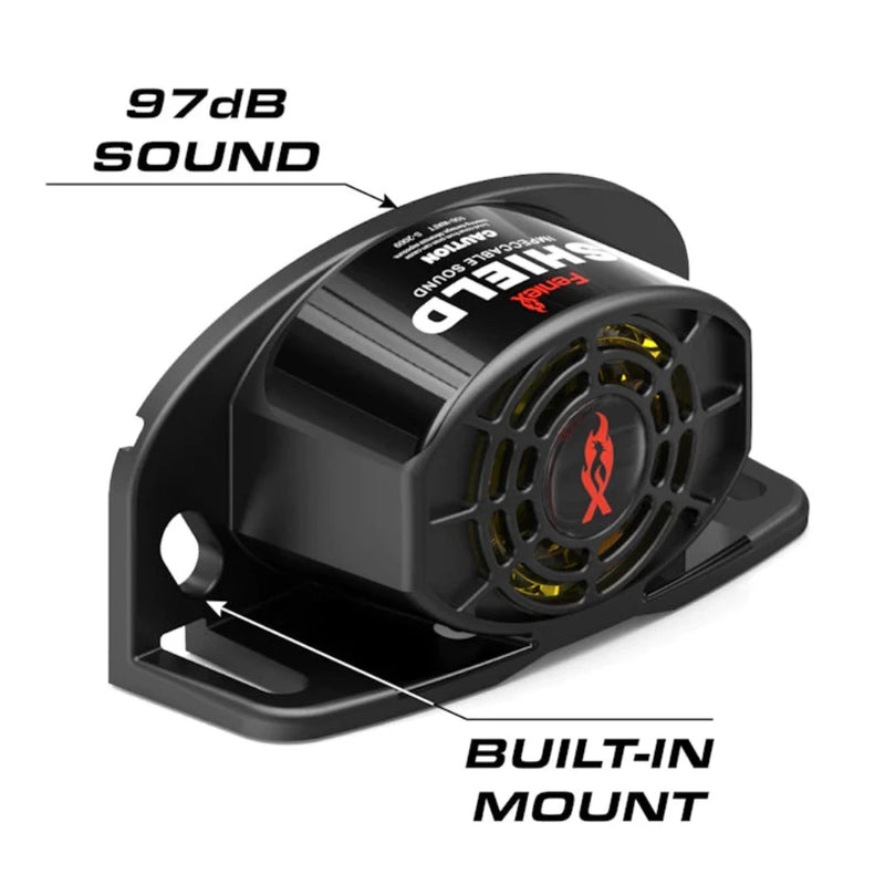 Feniex Shield Back Up Alarm 97dB Sound w/Built In Mount