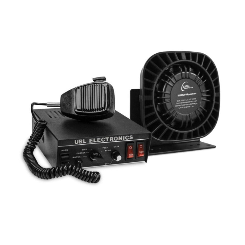 UBL Rotary Siren & UBL 100-Watt Large Speaker Kit